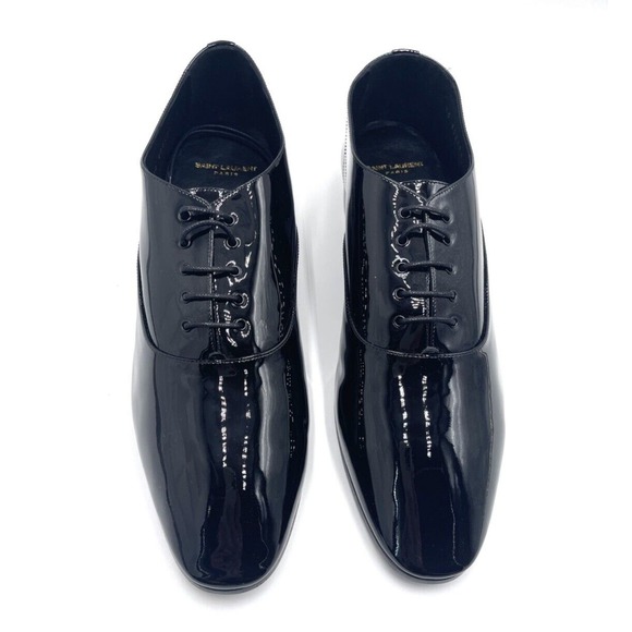 Saint Laurent Mens Marius tuxedo 25 lace-up shoes In Black Size 7/ EU 40 main image 4